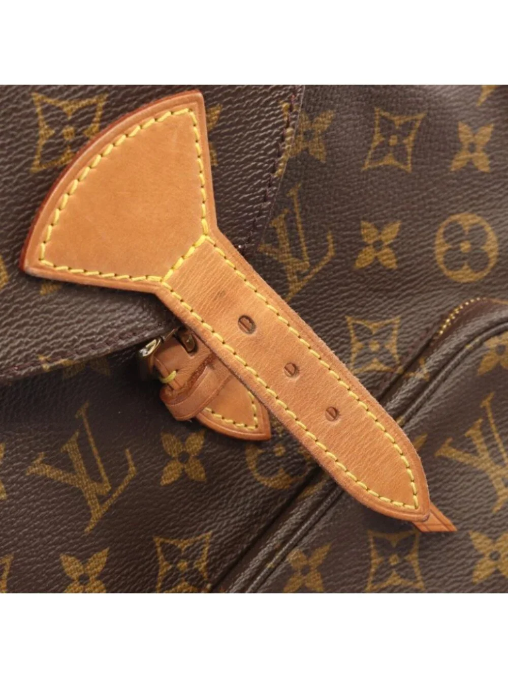 Louis Vuitton Backpack Montsouris MM Monogram Canvas Leather